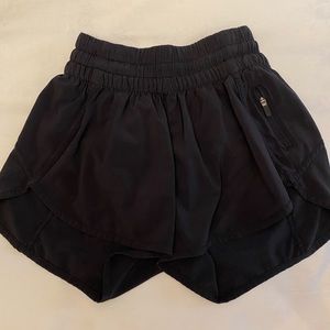 Lululemon black running shorts